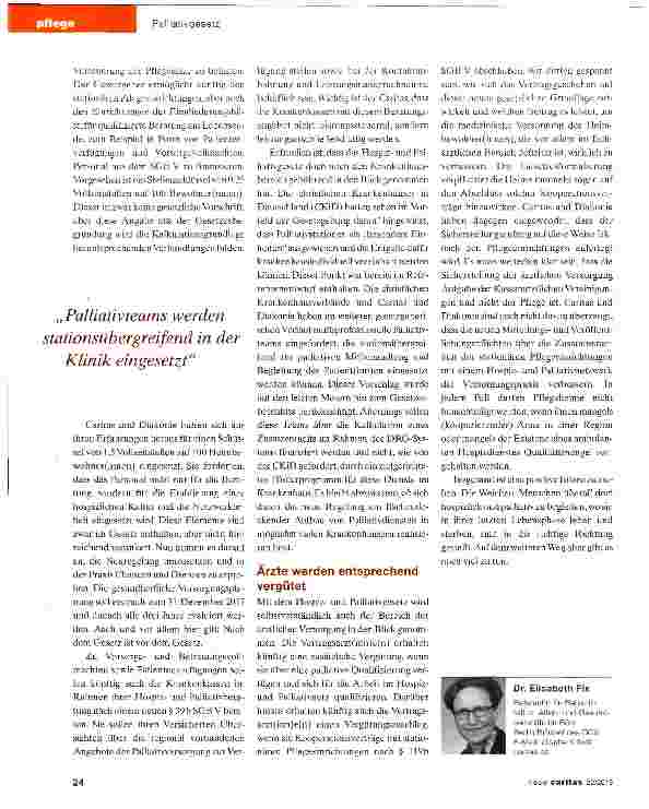 Vorschauseite 3: Hospizdienste und damit Patienten sind nun bessergestellt