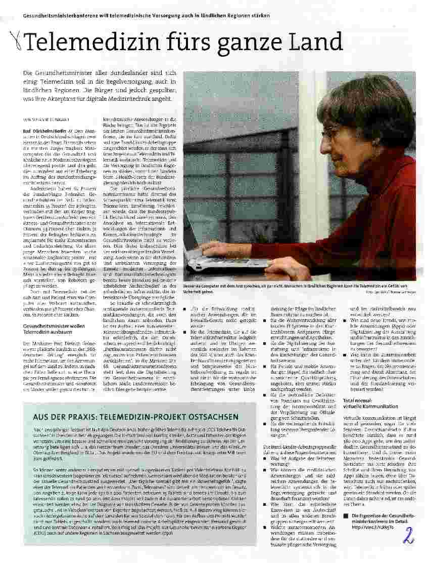 Vorschauseite 1: Telemedizin fürs ganze Land