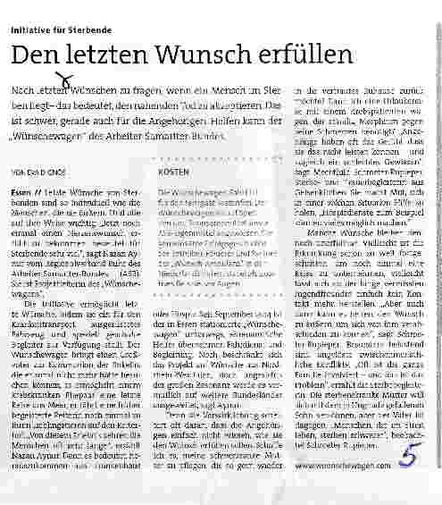 Vorschauseite 1: Den letzten Wunsch erfüllen