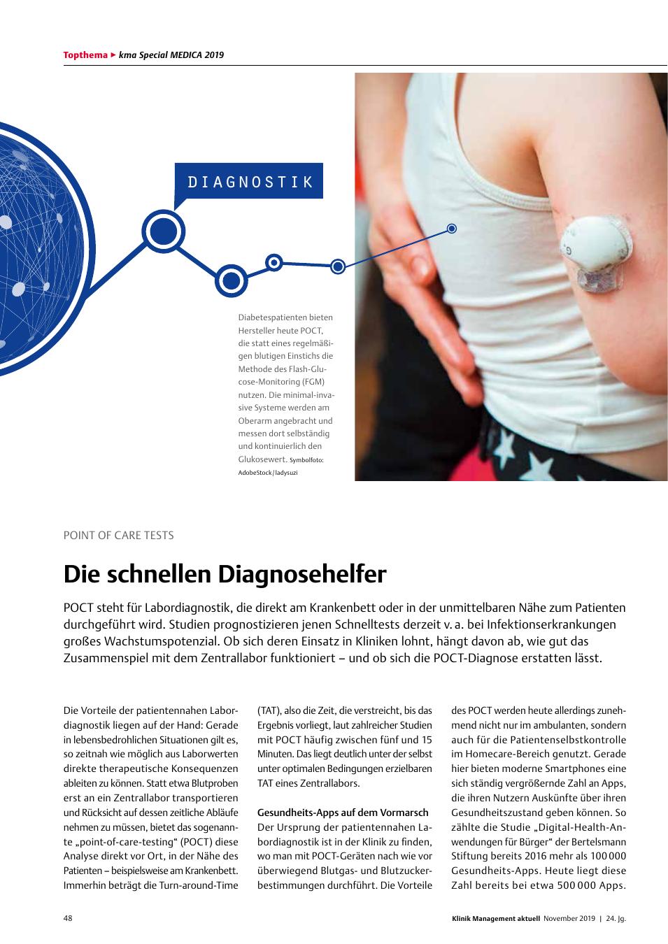 Vorschauseite 1: Point of Care Tests: Die schnellen Diagnosehelfer