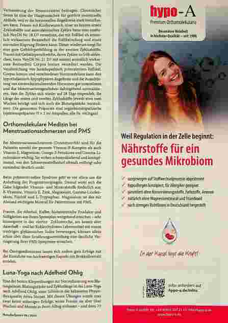 Vorschauseite 3: Menstruationsstörungen Naturheilkundliche Behandlungsansätze in der Therapie von Regeltypusund Regeltempoanomalien, Dysmenorrhö und prämenstruellem Syndrom