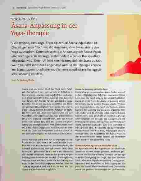 Vorschauseite 1: Asana-Anpassung in der Yoga-Therapie