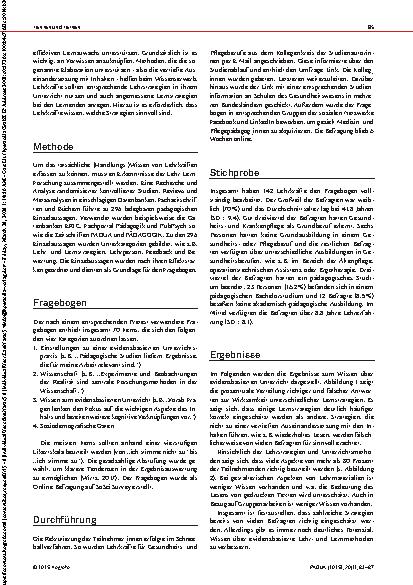 Vorschauseite 3: … denn sie wissen nicht, was sie tun? Evidenzbasiertes pädagogisches Wissen von Lehrkräften in Gesundheitsund Pflegeberufen