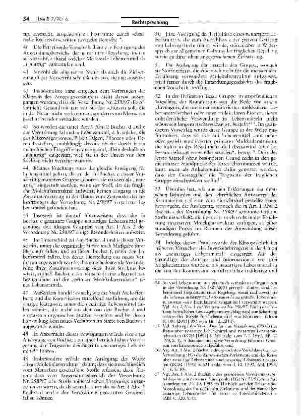 Vorschauseite 4: Inverkehrbringen neuartiger Lebensmittel