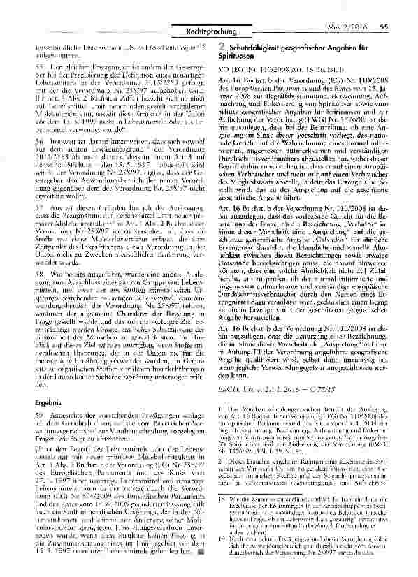 Vorschauseite 5: Inverkehrbringen neuartiger Lebensmittel