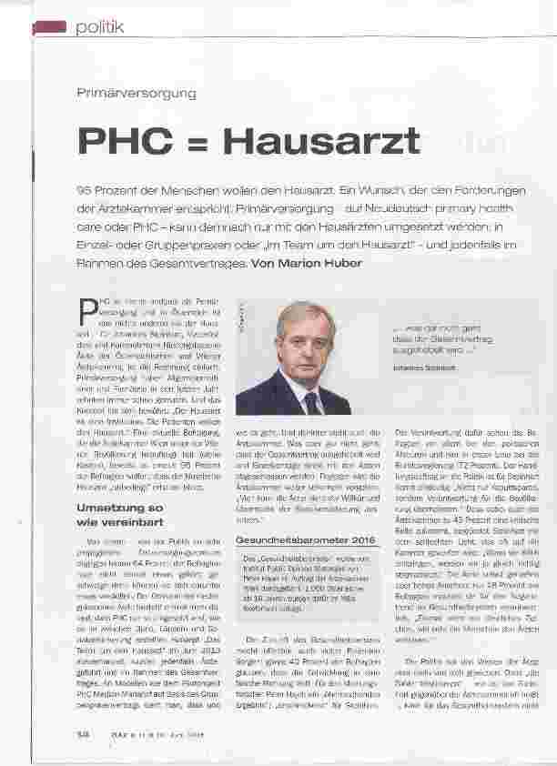 Vorschauseite 1: PHC = Hausarzt