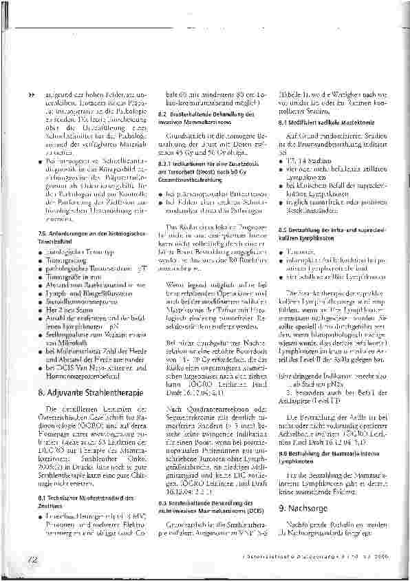 Vorschauseite 6: Leitlinien zum Mammakarzinom