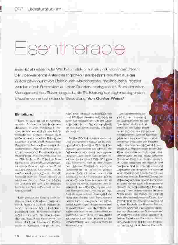 Vorschauseite 1: Eisentherapie