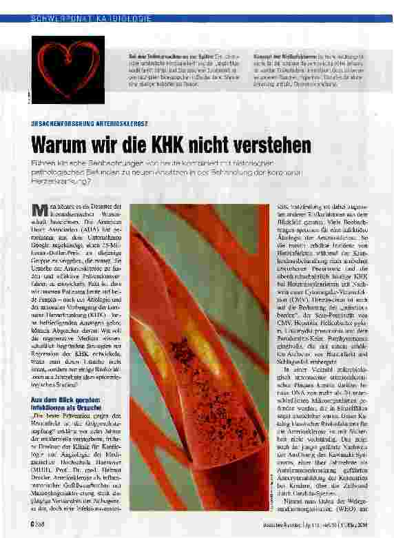 Vorschauseite 1: Warum wir die KHK nicht verstehen