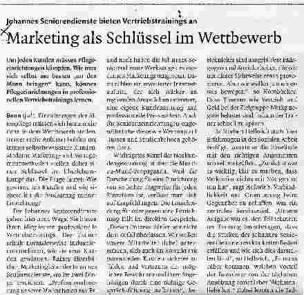 Vorschauseite 1: Marketing als Schlüssel im Wettbewerb
