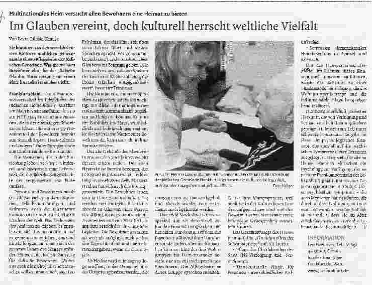 Vorschauseite 1: Im Glauben vereint, doch kulturell herrscht weltliche Vielfalt