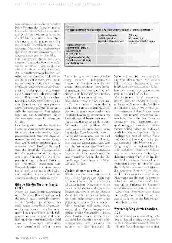 Vorschauseite 2: Spitäler im lokalen Gesundheitsnetz