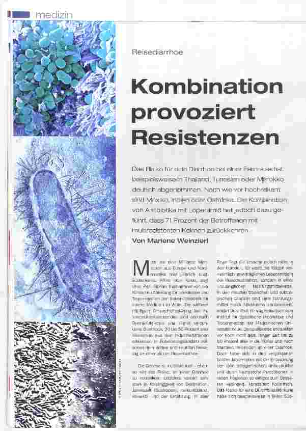 Vorschauseite 1: Kombination provoziert Resistenzen