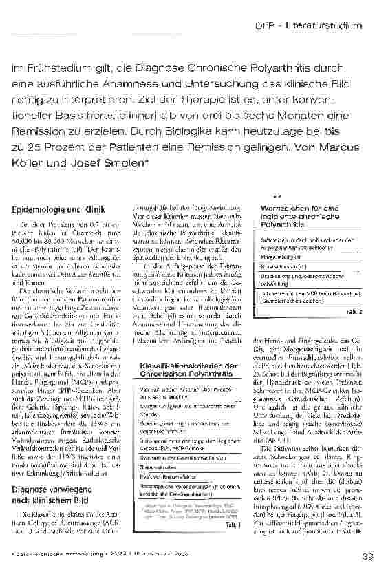 Vorschauseite 2: Chronische Polyarthritis