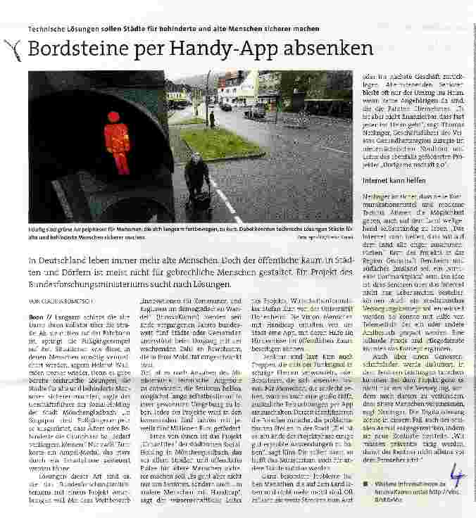 Vorschauseite 1: Bordsteine per Handy-App absenken