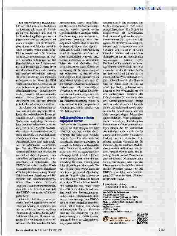 Vorschauseite 3: Klarstellung und Perspektiven