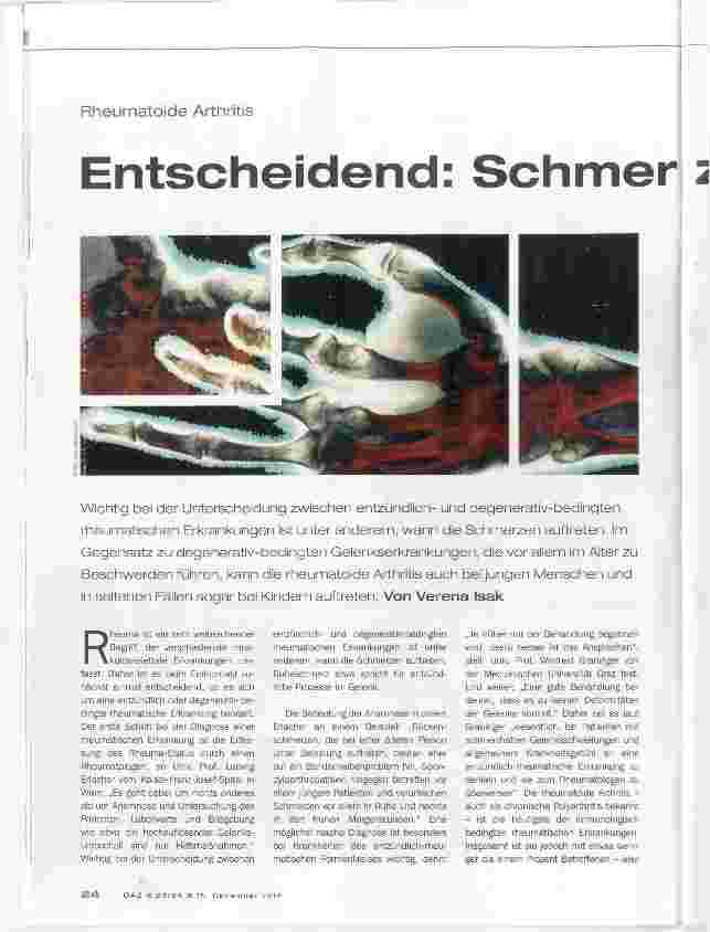 Vorschauseite 1: Entscheidend: Schmerz-Zeitpunkt