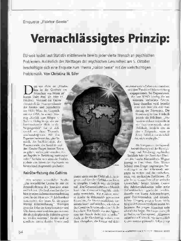 Vorschauseite 1: Enquete Faktor Seele - Vernachlässigtes Prinzip: Körper-Seele-Geist