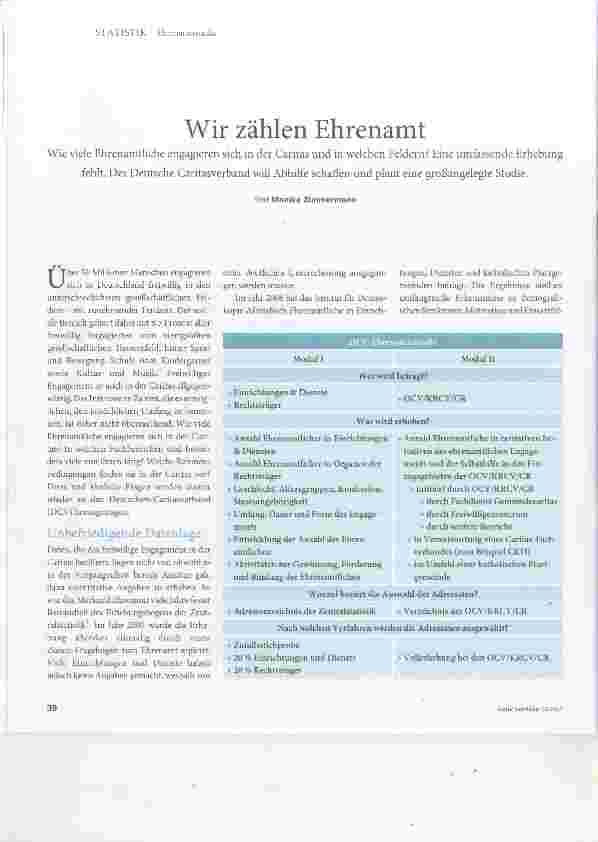 Vorschauseite 1: Wir zählen Ehrenamt