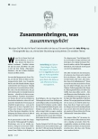 Vorschauseite 1: Zusammenbringen, was zusammengehört.