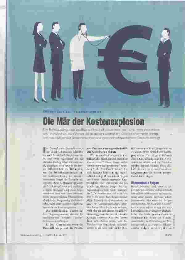 Vorschauseite 1: Die Mär der Kostenexplosion