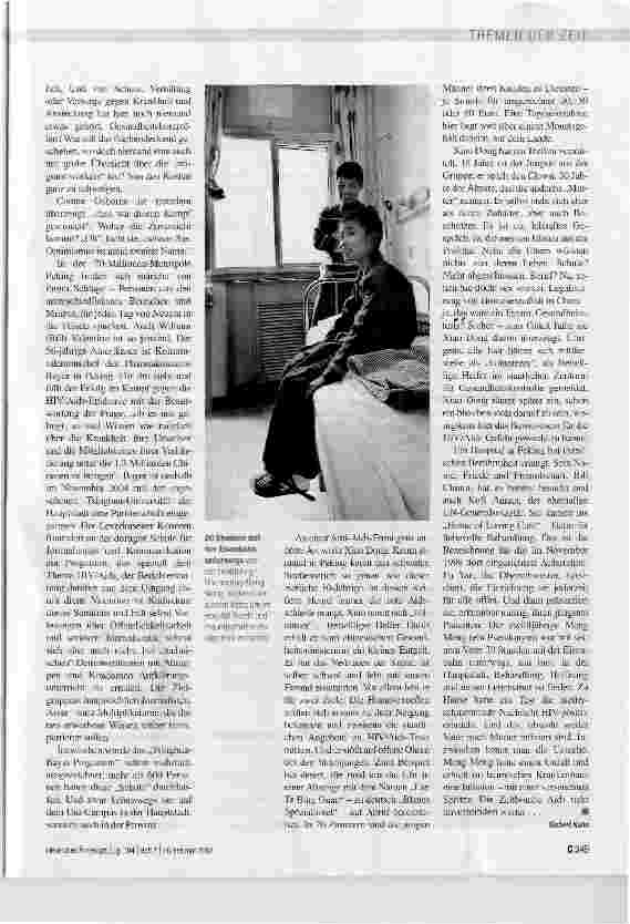 Vorschauseite 3: HIV/Aids: Chinas tickende Zeitbombe