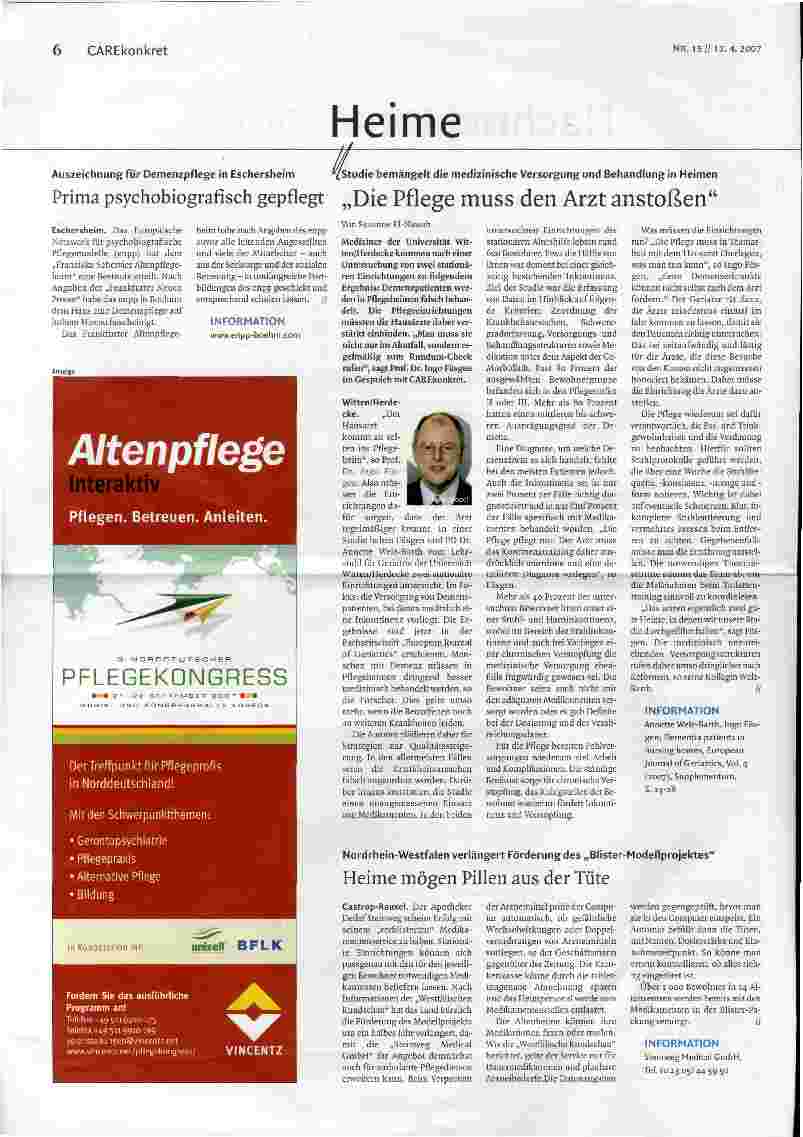 Vorschauseite 1: Die Pflege muss den Arzt anstoßen