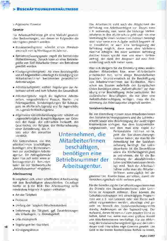 Vorschauseite 3: Gesetze, Abgaben, Verträge - Personal: Was Arbeitgeber/innen zu beachten haben