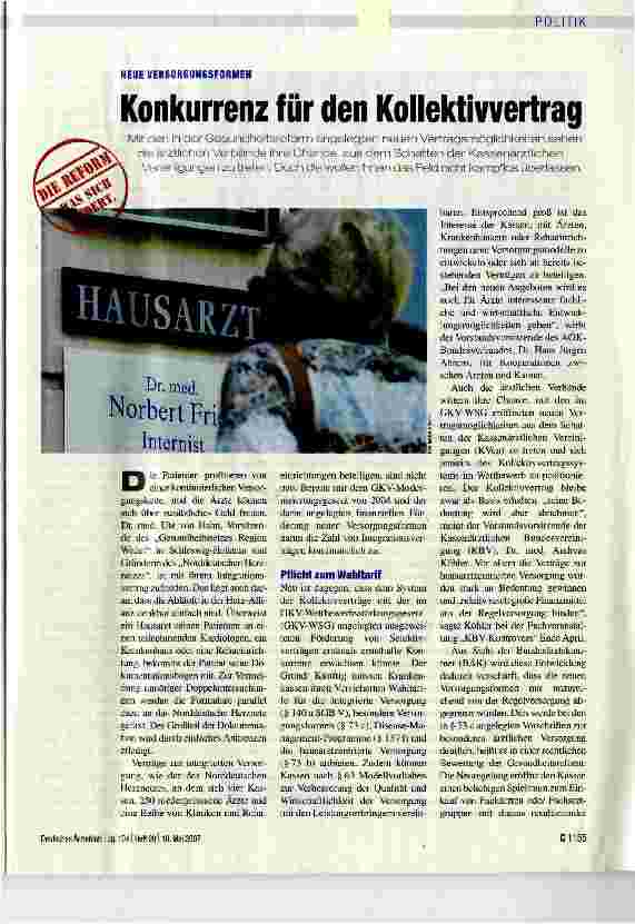 Vorschauseite 1: Konkurrenz für den Kollektivvertrag