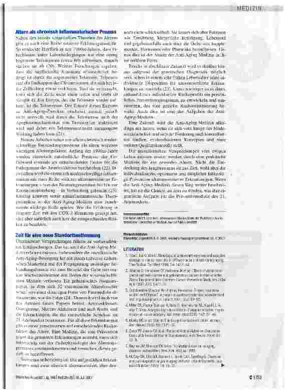 Vorschauseite 5: Anti-Aging-Medizin -Hoffnung oder Humbug?