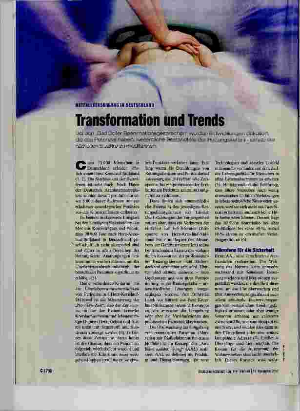 Vorschauseite 1: Transformation und Trends