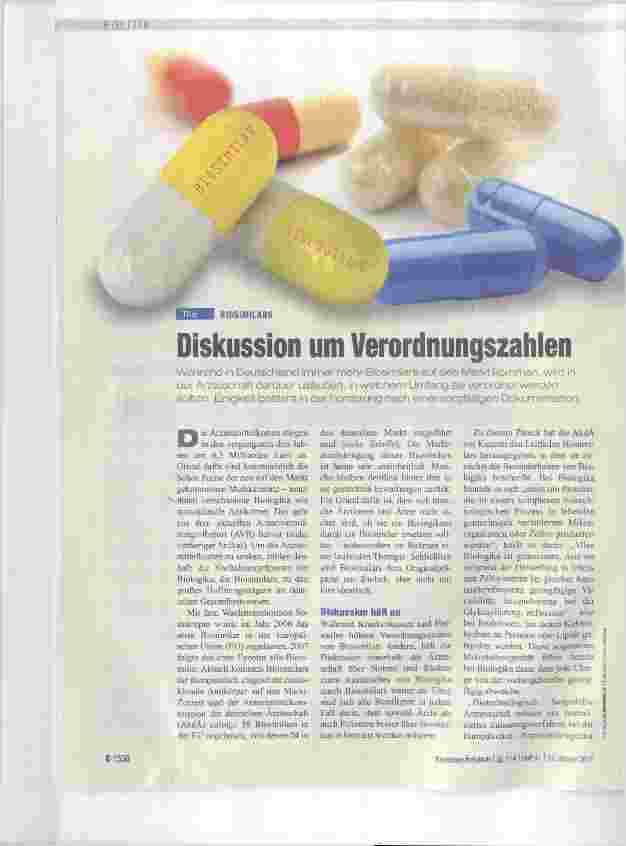 Vorschauseite 1: Diskussion um Verordnungszahlen