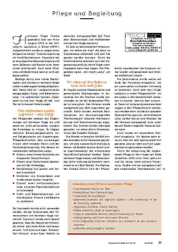 Vorschauseite 2: Eine etwas andere STURZPROPHYLAXE