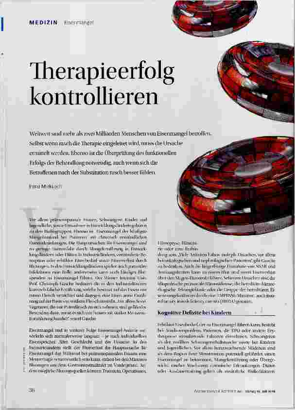 Vorschauseite 1: Therapieerfolg kontrollieren