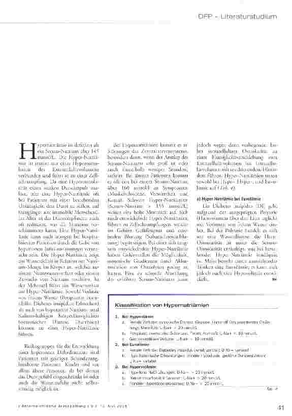 Vorschauseite 2: Hypernatriämie
