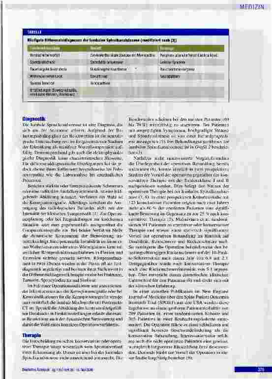 Vorschauseite 3: Die degenerative lumbale Spinalkanalstenose