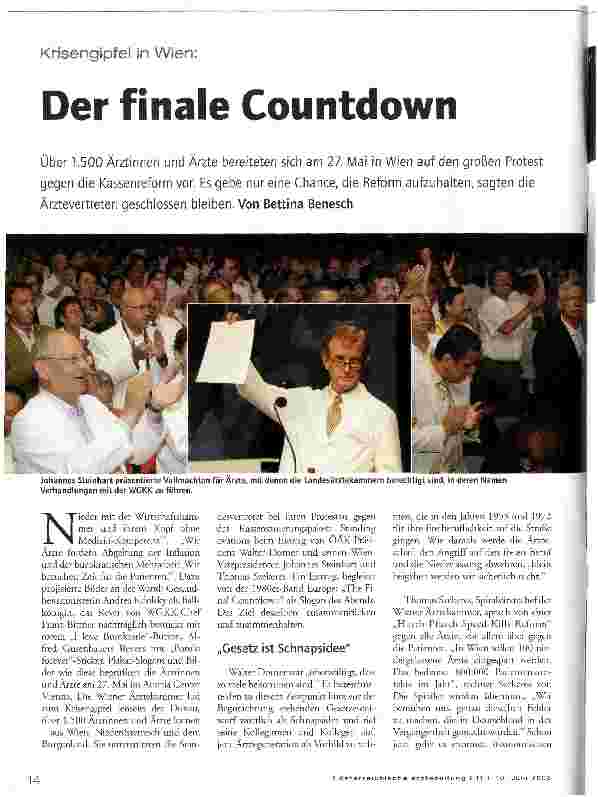 Vorschauseite 1: Der finale Countdown