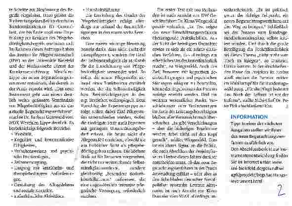 Vorschauseite 2: Nach der Reform ist vor der Reform