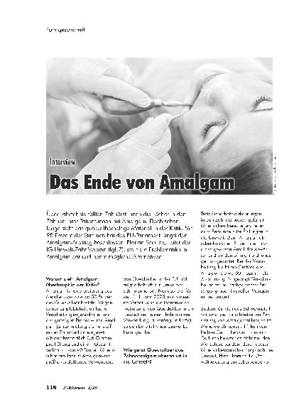 Vorschauseite 1: Das Ende von Amalgam