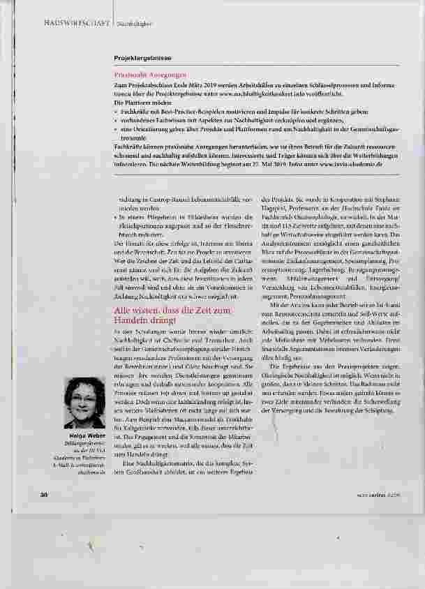 Vorschauseite 3: In der Hauswirtschaft lohnt es sich, nachhaltig zu handeln