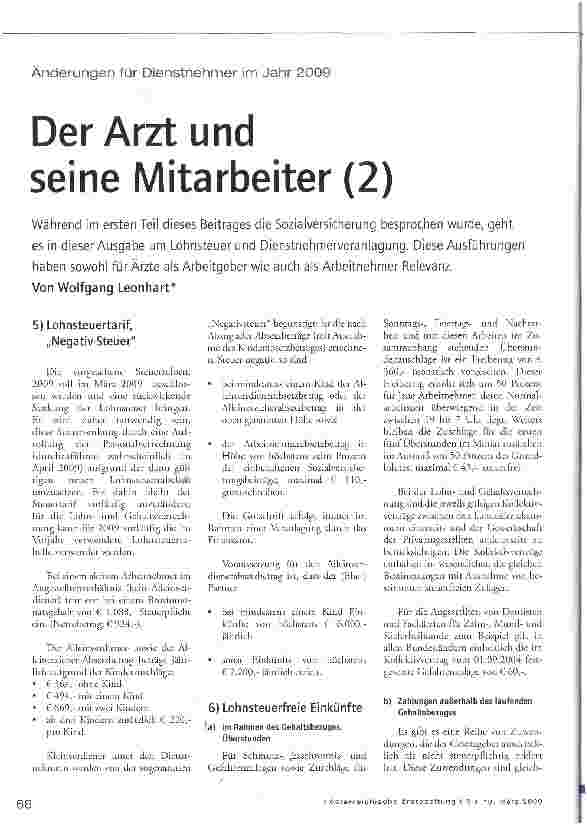 Vorschauseite 1: Der Arzt und seine Mitarbeiter (2)