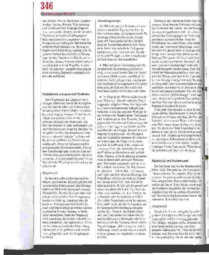 Vorschauseite 2: Strategien des Umgangs mit psychisch kranken Älteren (2): Depression, Schizophrenie und Suizidalität