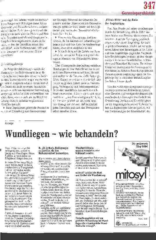 Vorschauseite 3: Strategien des Umgangs mit psychisch kranken Älteren (2): Depression, Schizophrenie und Suizidalität