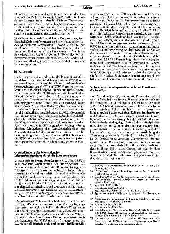 Vorschauseite 3: Die Leitsätze der deutschen Lebensmittelbuchkommission nach §§ 15, 16 LFGB - Transformation von Lebensmittelkunde in Lebensmittelrecht