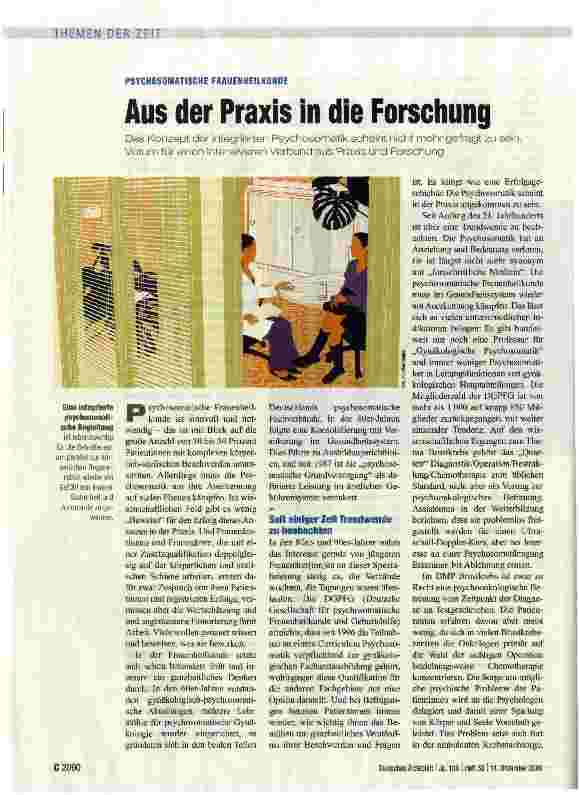 Vorschauseite 1: Aus der Praxis in die Forschung