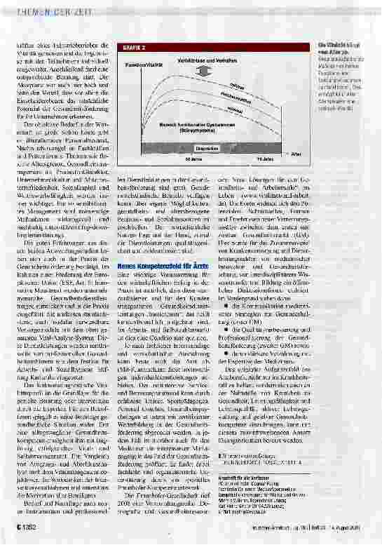 Vorschauseite 3: Gesundheitsförderung - ein neues Betätigungsfeld für Ärzte