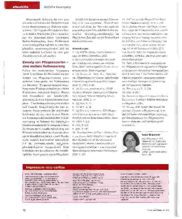 Vorschauseite 4: Facharztbesuche im Altenheim sind Mangelware