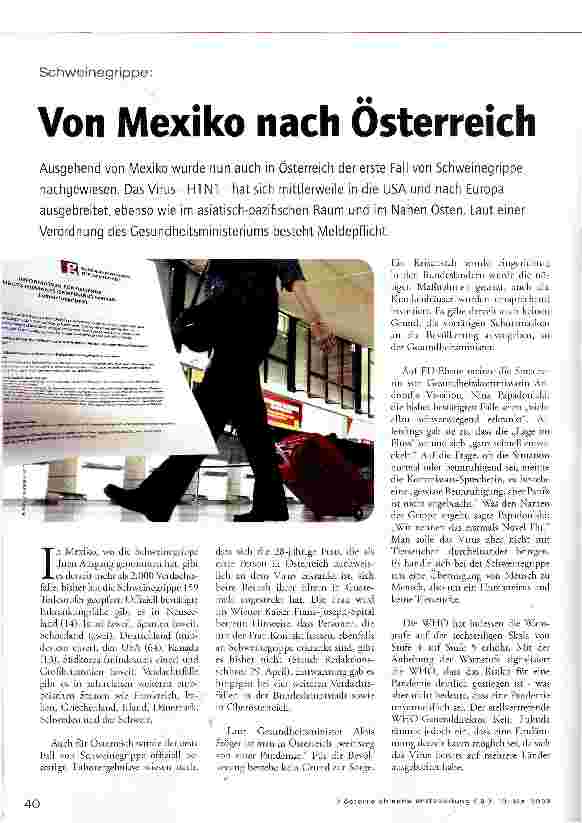 Vorschauseite 1: Von Mexiko nach Österreich