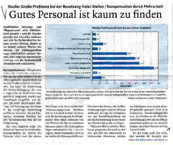 Vorschauseite 1: Gutes Personal ist kaum zu finden