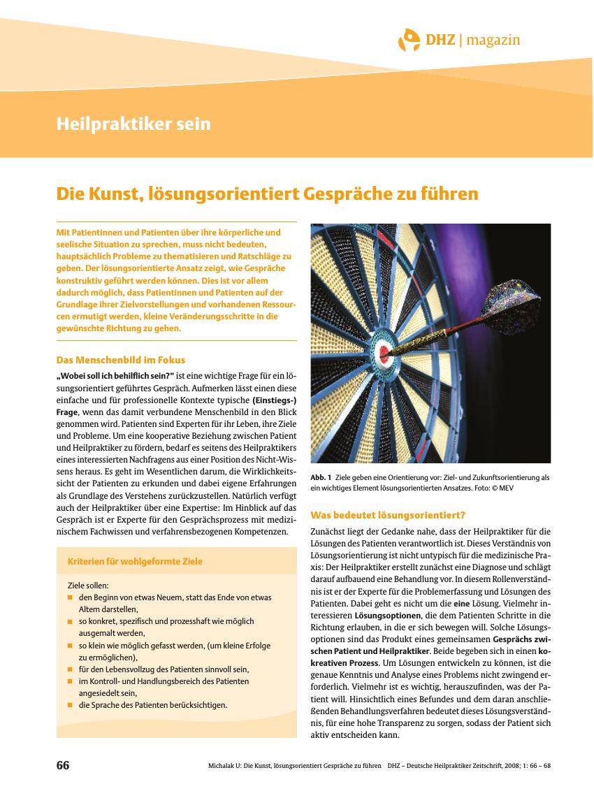 Vorschauseite 1: Die Kunst, lösungsorientiert Gespräche zu führen